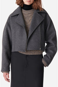 Veste courte Bless en laine - Anthracite
