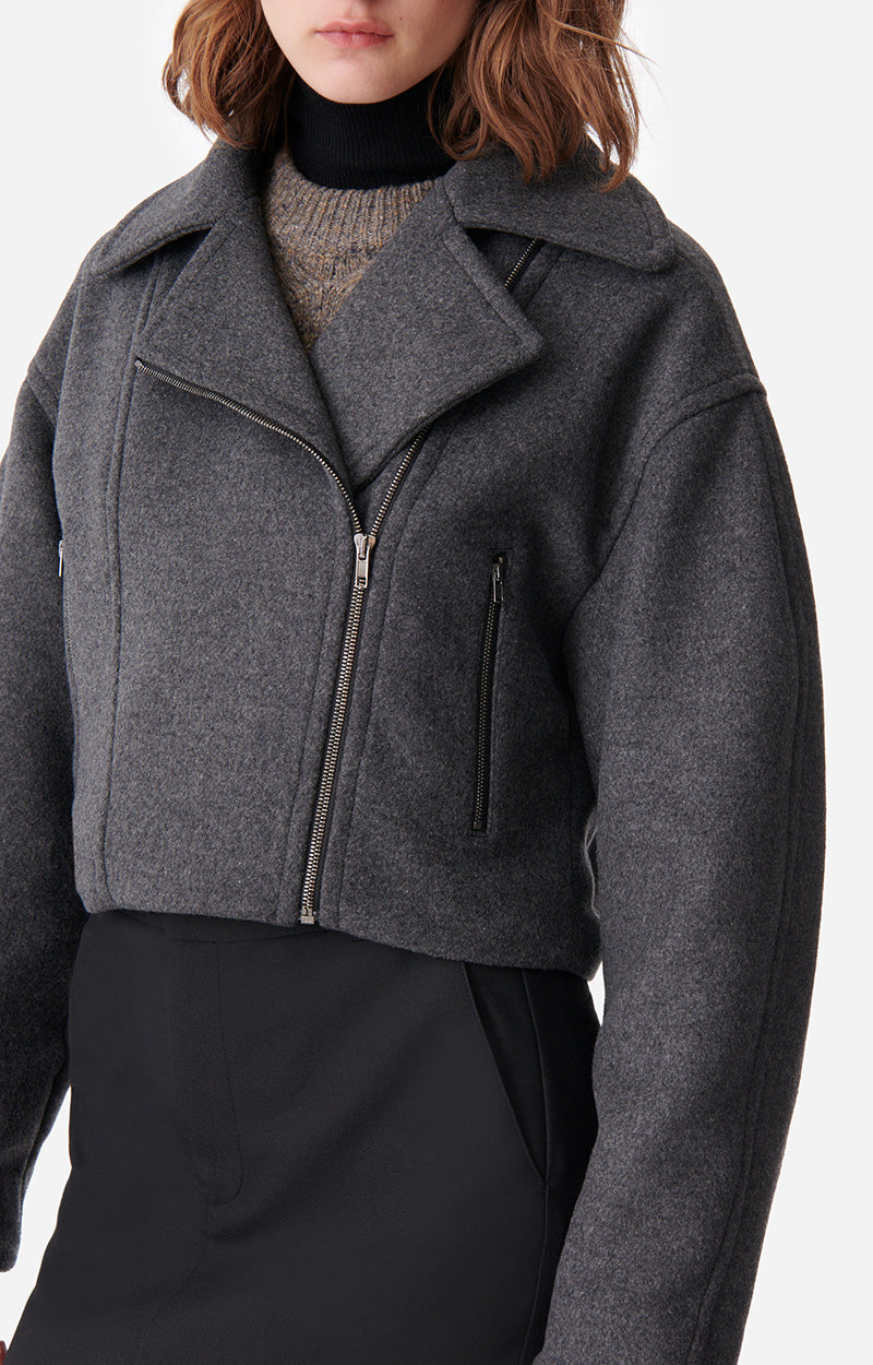 Veste courte Bless en laine - Anthracite
