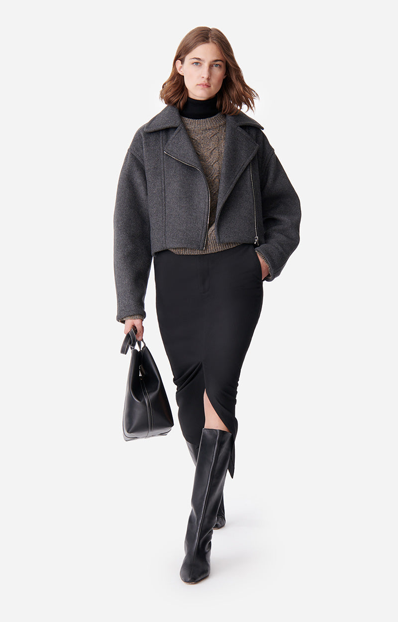 12 QTY NEW // ANTHRACITE / Manteau Bless - ANTHRACITE