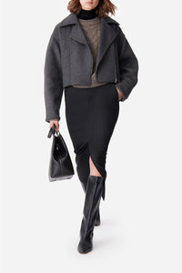 Veste courte Bless en laine - Anthracite