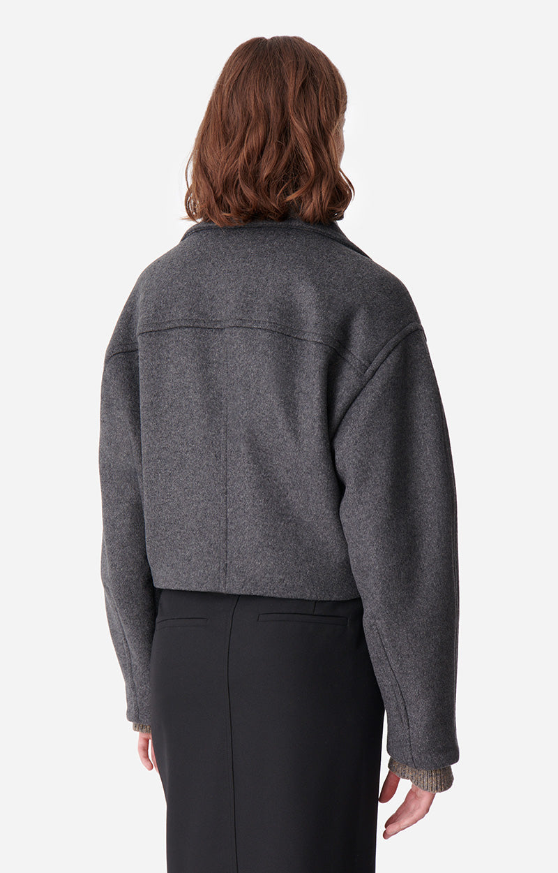 Veste courte Bless en laine - Anthracite