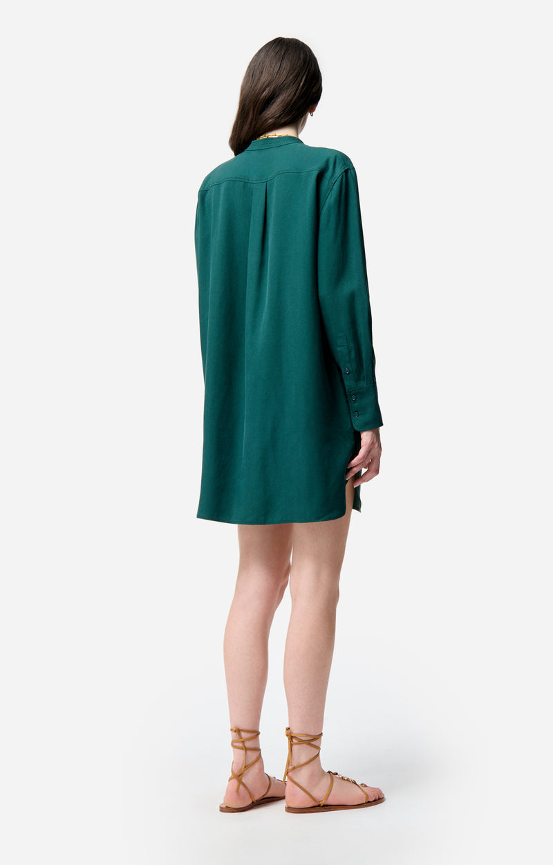Robe courte Dao - Vert Paon