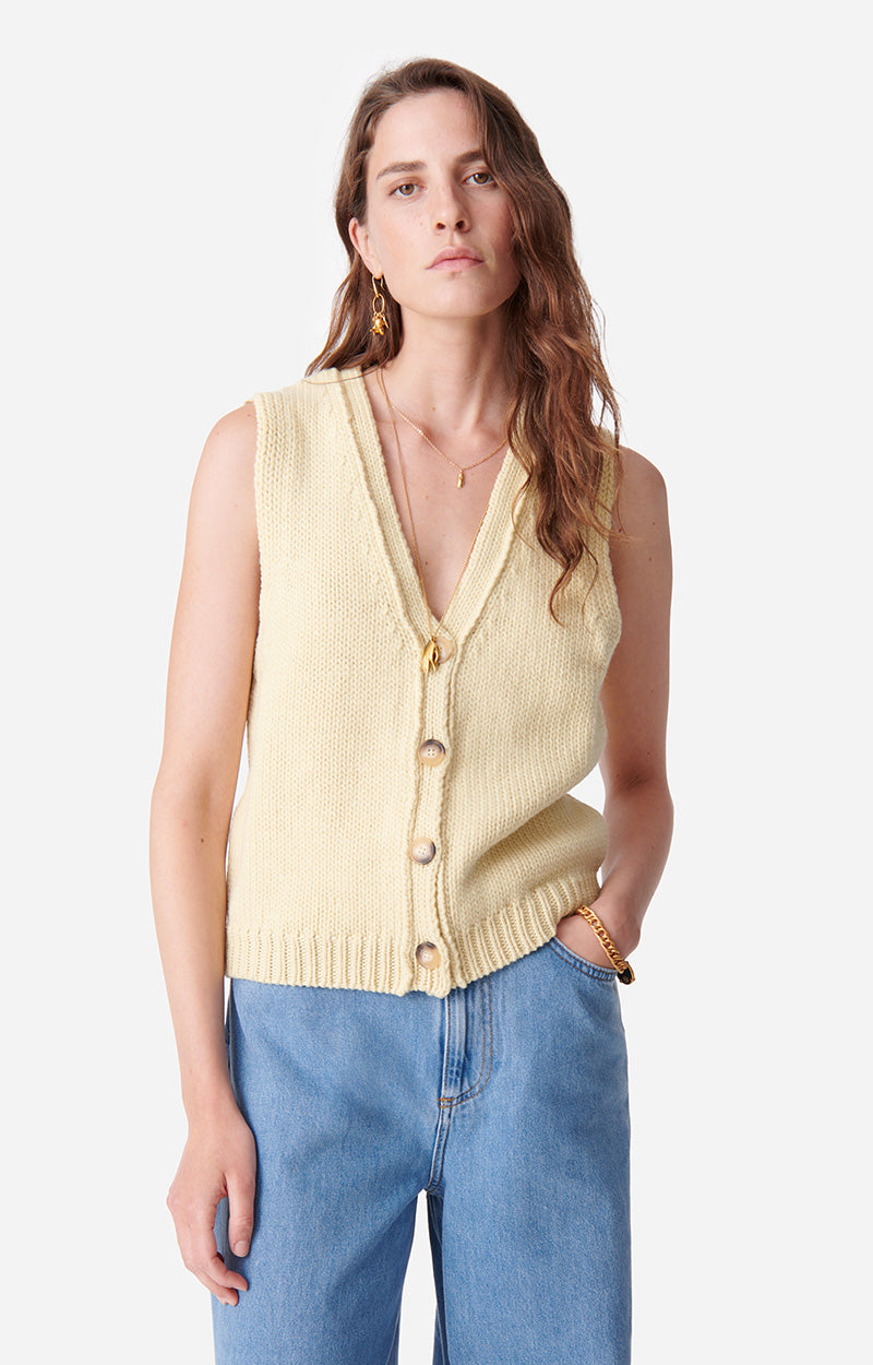 39 QTY NEW // CITRUS / Gilet Dounya - CITRUS