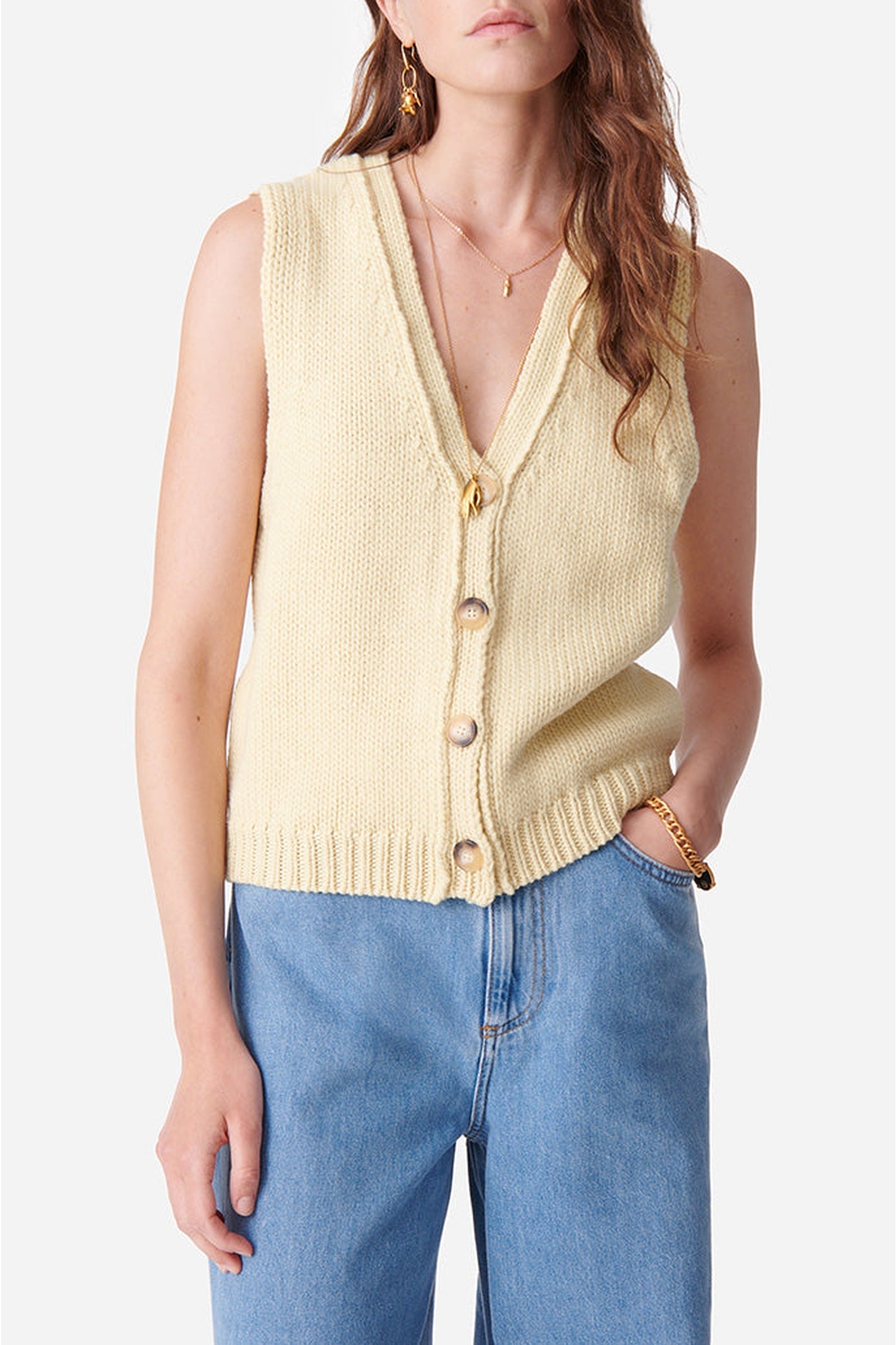 Gilet Dounya en laine - Citrus