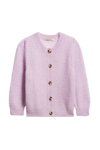 Cardigan Erika en laine - Mauve