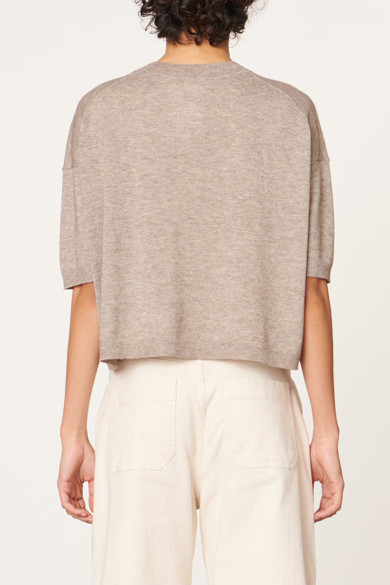 Pull Deliah en laine - Taupe