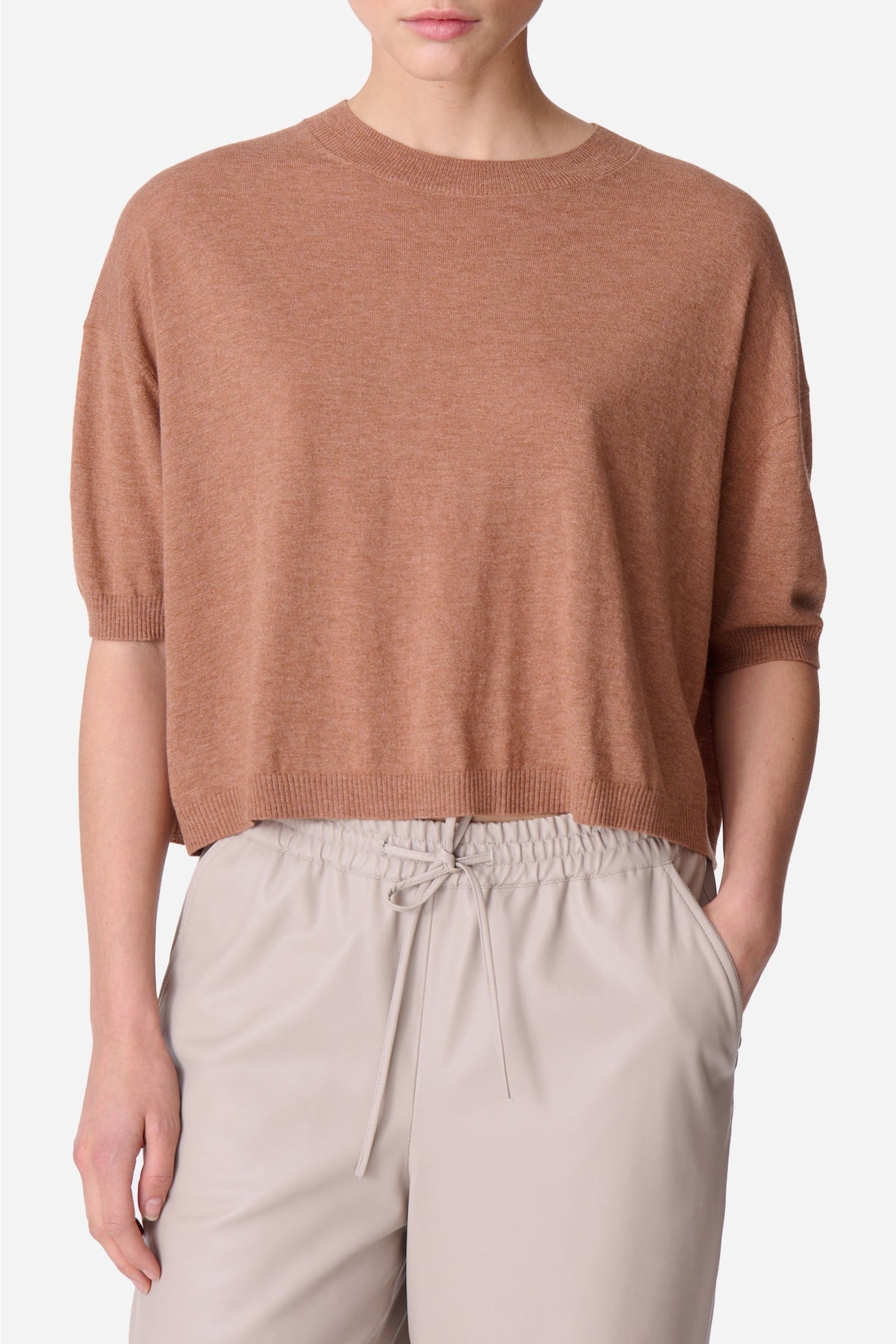 Pull Deliah en laine - Noisette
