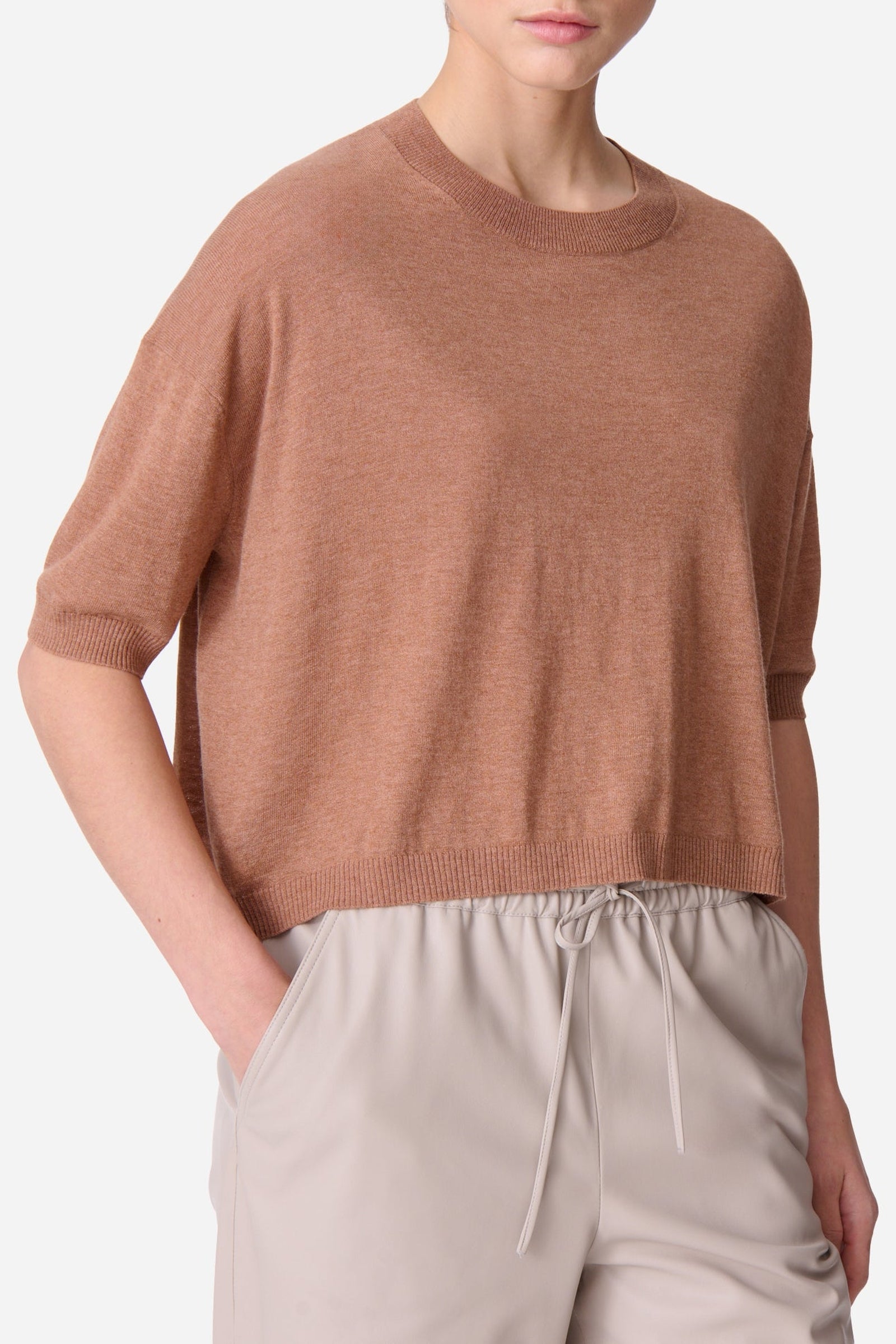 Pull Deliah en laine - Noisette