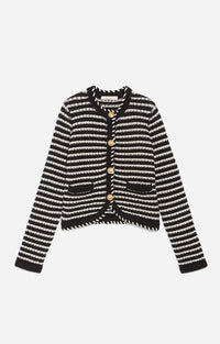 52 QTY NEW // NOIR/ECRU / Gilet Daya - NOIR/ECRU