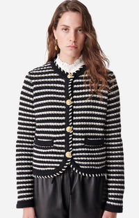 52 QTY NEW // NOIR/ECRU / Gilet Daya - NOIR/ECRU