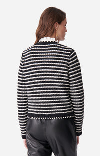 52 QTY NEW // NOIR/ECRU / Gilet Daya - NOIR/ECRU
