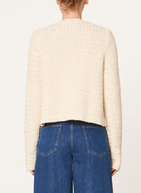 26 QTY NEW // ECRU / Cardigan Dorina - ECRU