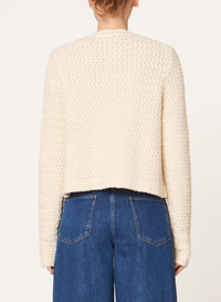 Cardigan Dorina en laine - Écru