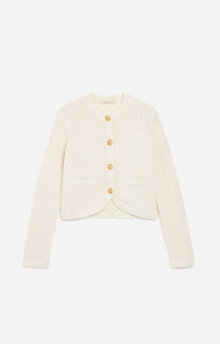 26 QTY NEW // ECRU / Cardigan Dorina - ECRU