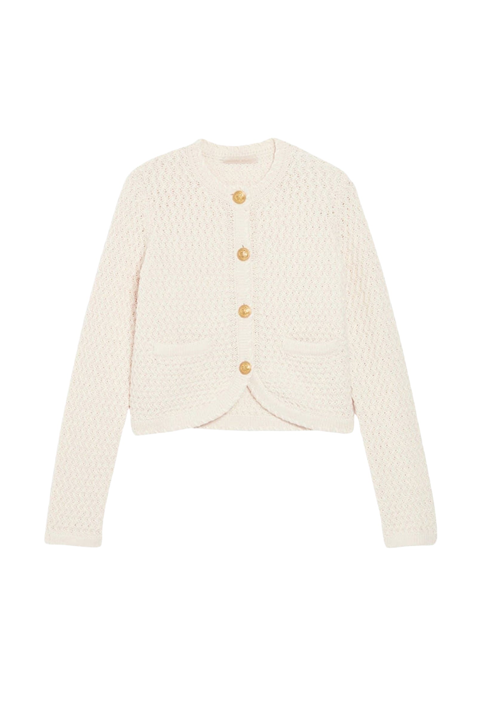 Cardigan Dorina en laine - Écru