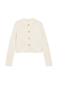 Cardigan Dorina en laine - Écru