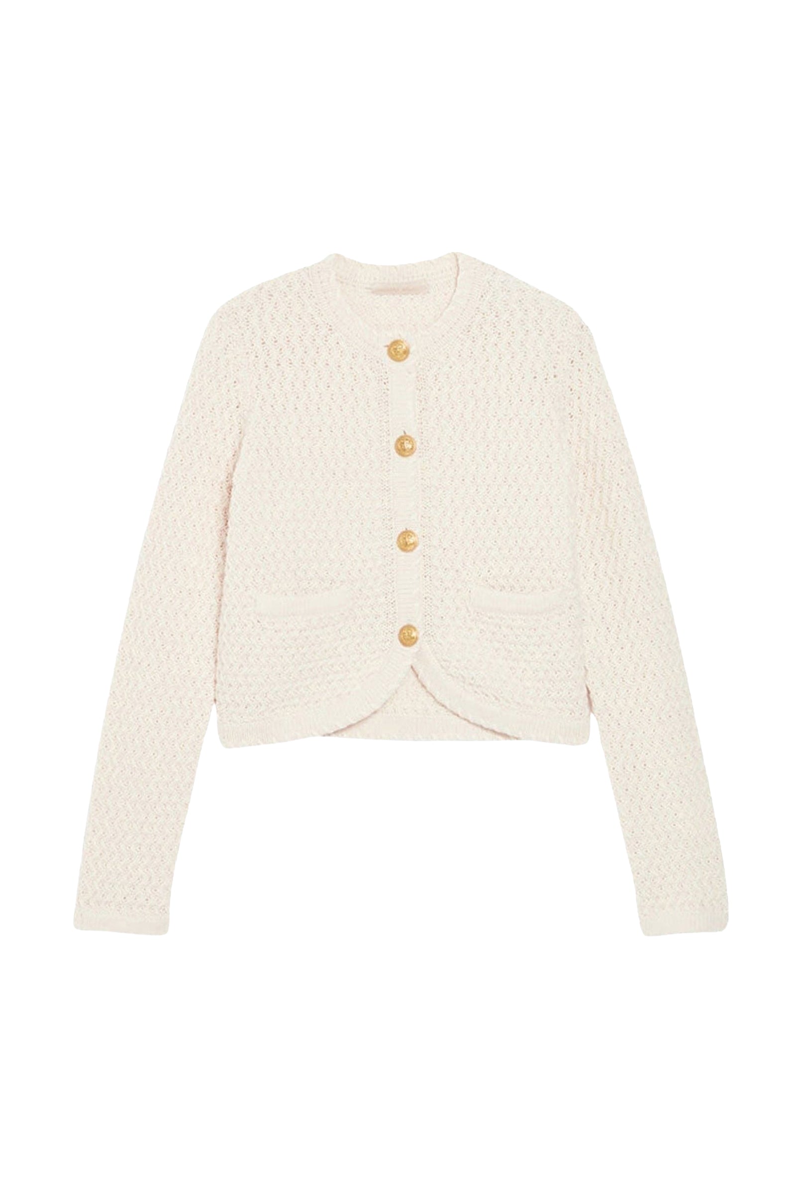 Cardigan Dorina en laine - Écru