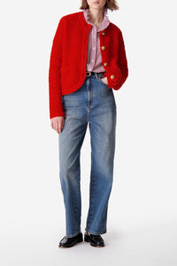 Gilet Dorina en laine - Coquelicot