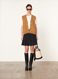 19 QTY NEW // CAMEL / Gilet Dashley - CAMEL