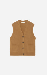 19 QTY NEW // CAMEL / Gilet Dashley - CAMEL