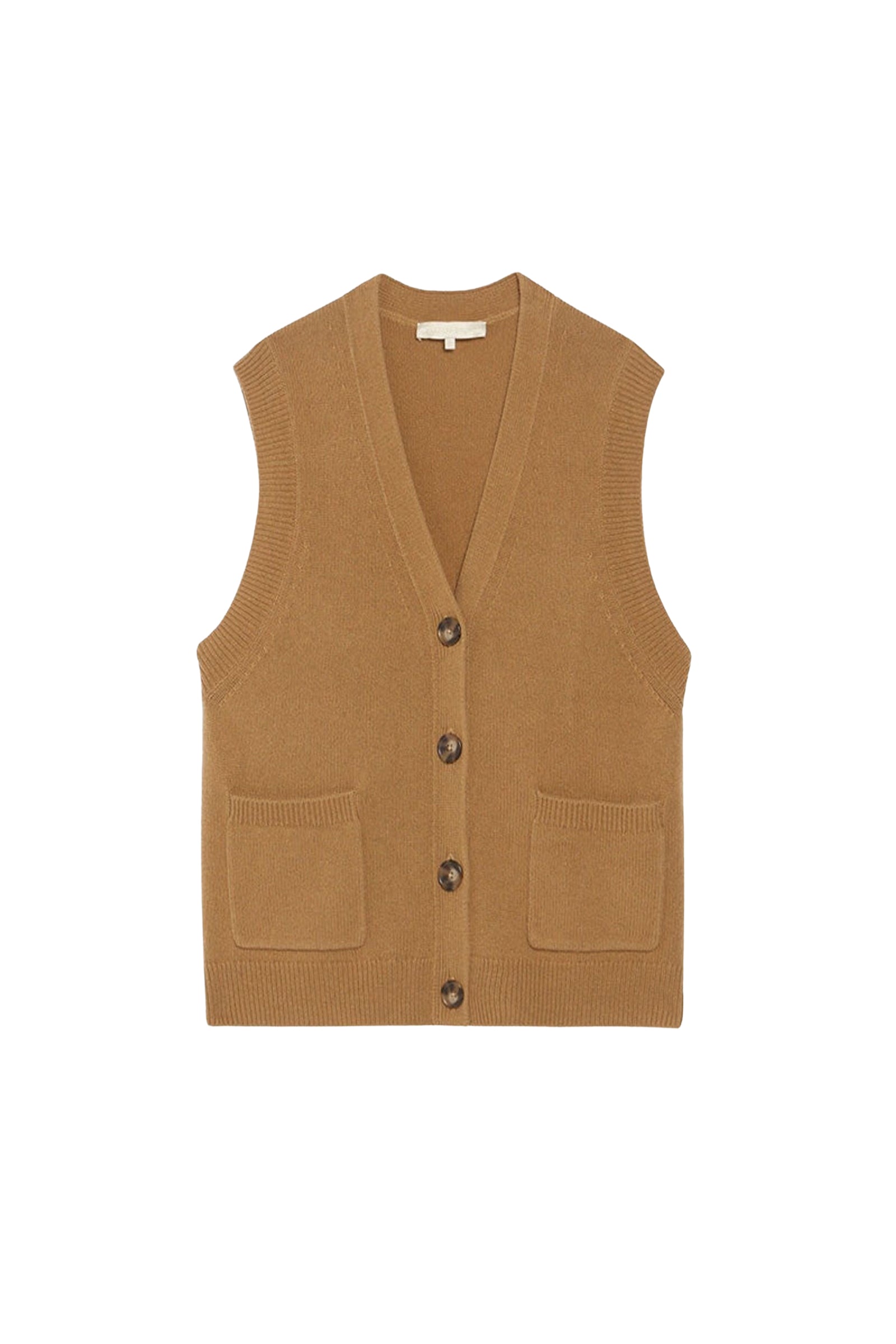 Gilet Dashley en laine - Camel