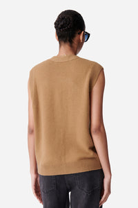 Gilet Dashley en laine - Camel