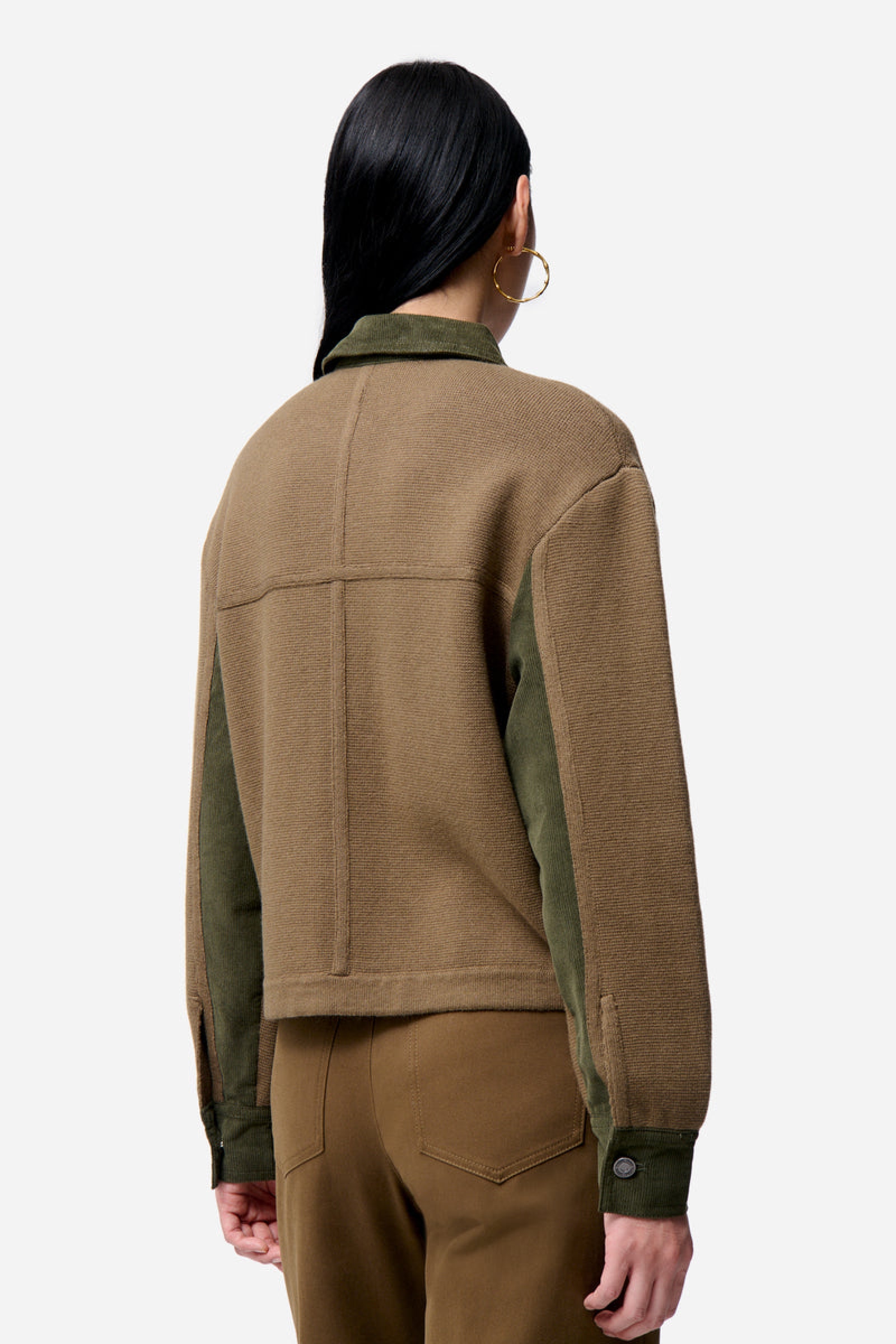 Cardigan Denver en laine - Kaki