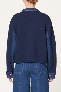Veste Denver en laine - Bleu