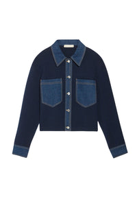 Veste Denver en laine - Bleu