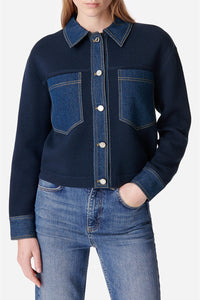 Veste Denver en laine - Bleu