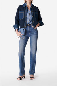 Veste Denver en laine - Bleu