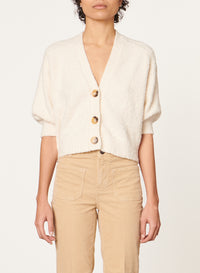 26 QTY NEW // ECRU / Cardigan Dalinda - ECRU
