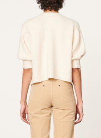 26 QTY NEW // ECRU / Cardigan Dalinda - ECRU