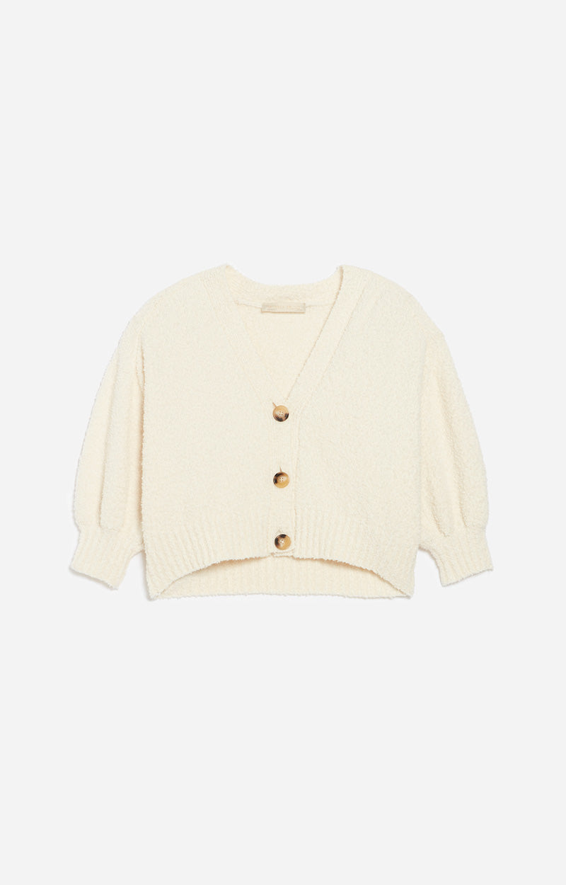 26 QTY NEW // ECRU / Cardigan Dalinda - ECRU