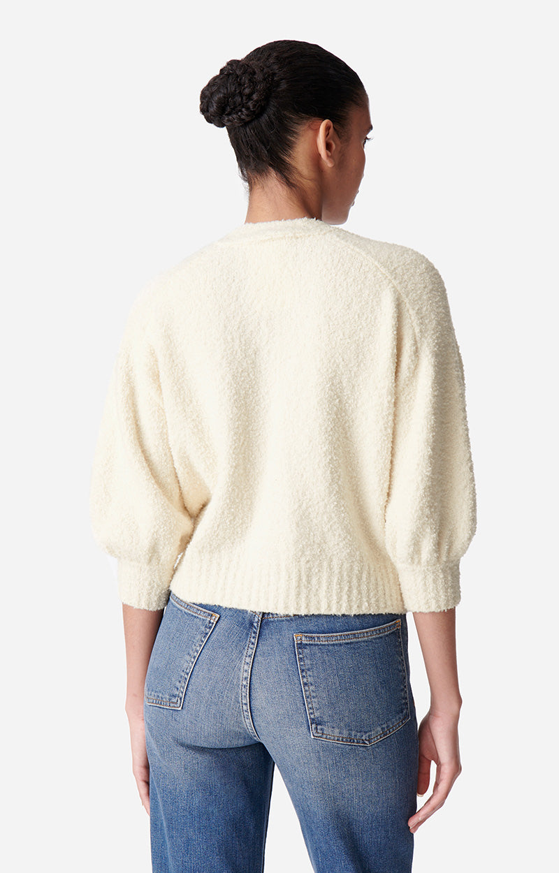 26 QTY NEW // ECRU / Cardigan Dalinda - ECRU