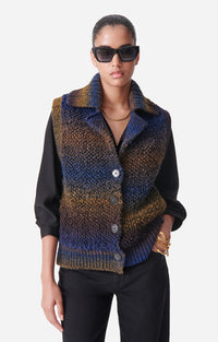 18 QTY NEW // PETROLE / Gilet Sans Manches Dilda - PETROLE
