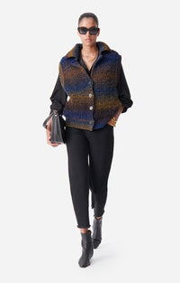 18 QTY NEW // PETROLE / Gilet Sans Manches Dilda - PETROLE