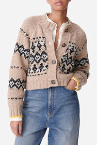 Gilet Damas en laine - Taupe