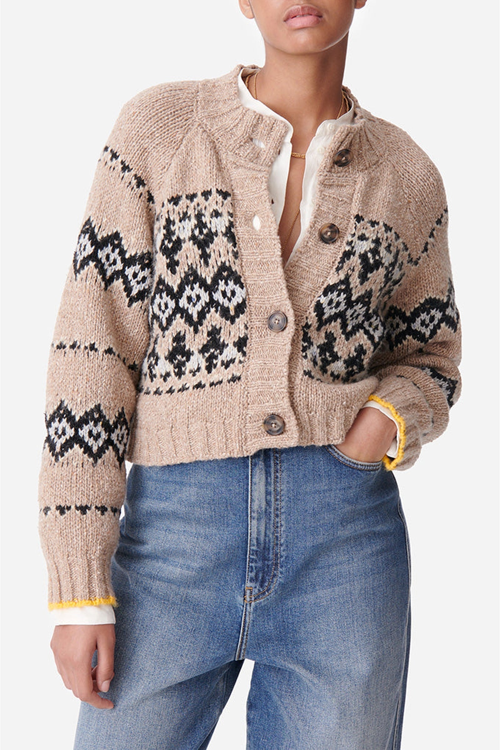 Gilet Damas en laine - Taupe
