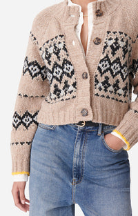 Gilet Damas en laine - Taupe