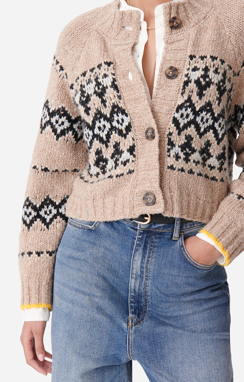 Gilet Damas en laine - Taupe