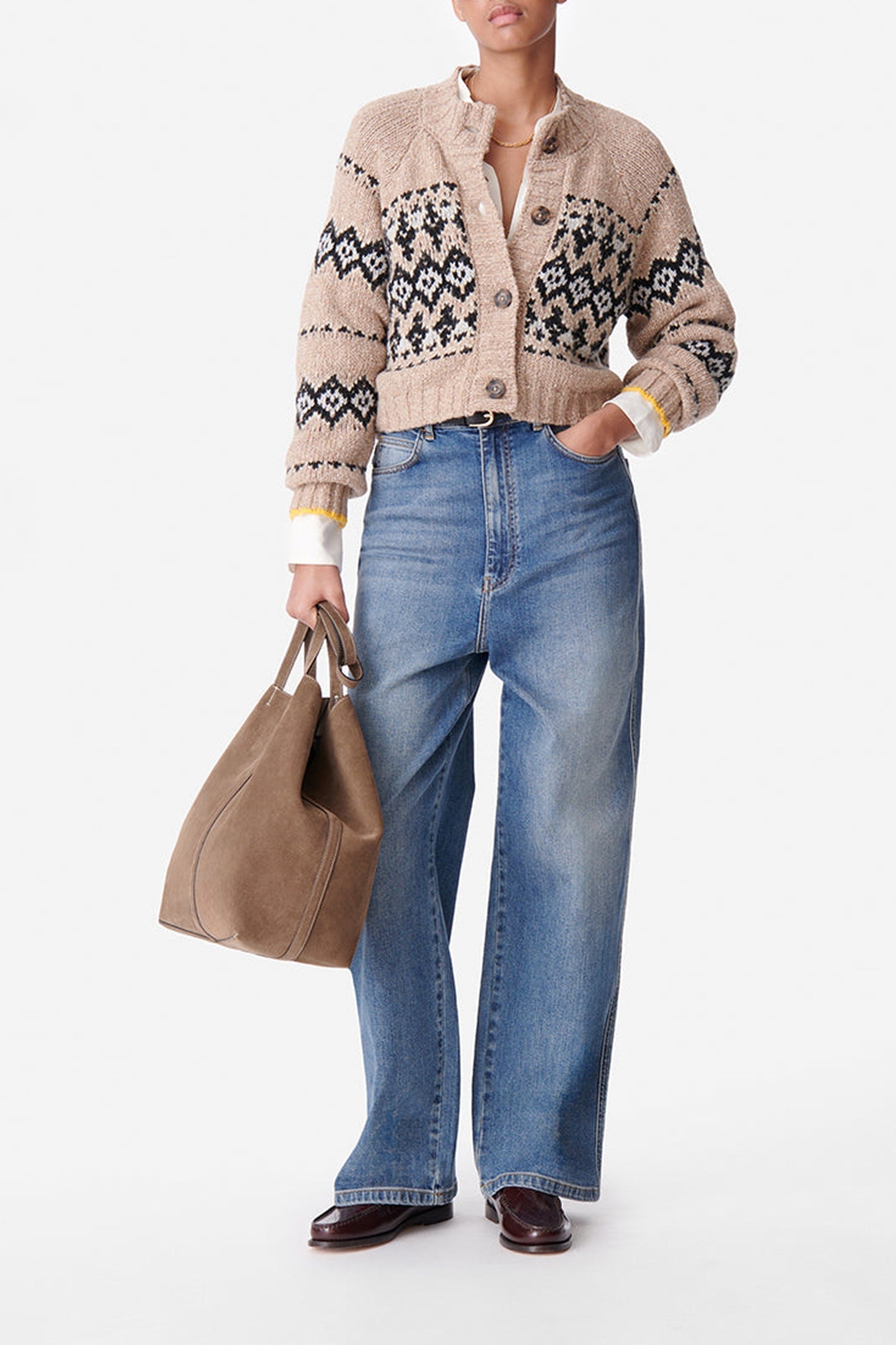Gilet Damas en laine - Taupe