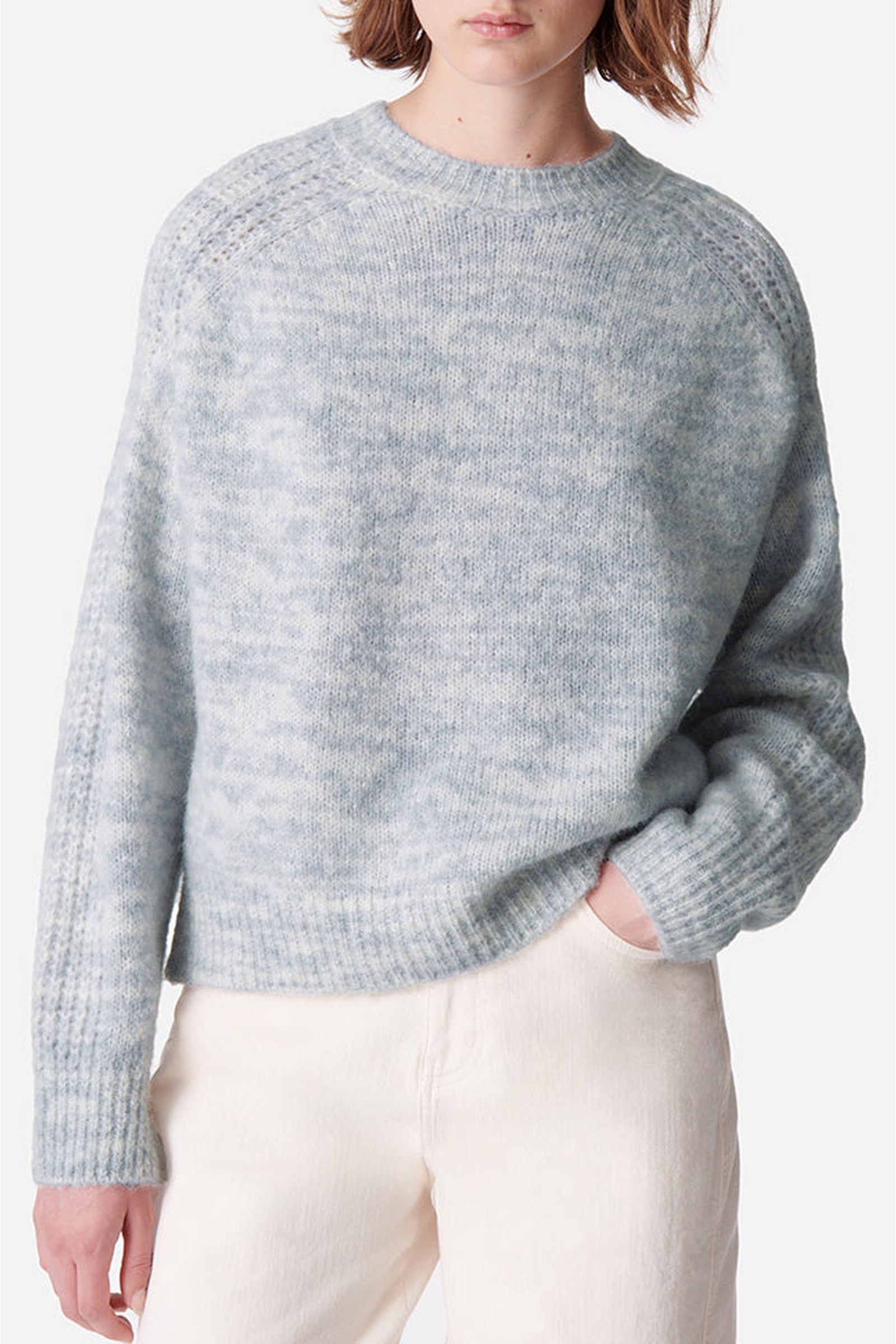 Pull oversize Donia en laine mélangée - Iris