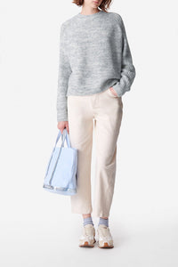 Pull oversize Donia en laine mélangée - Iris