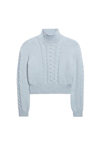 Pull Dabatha en laine - Azur