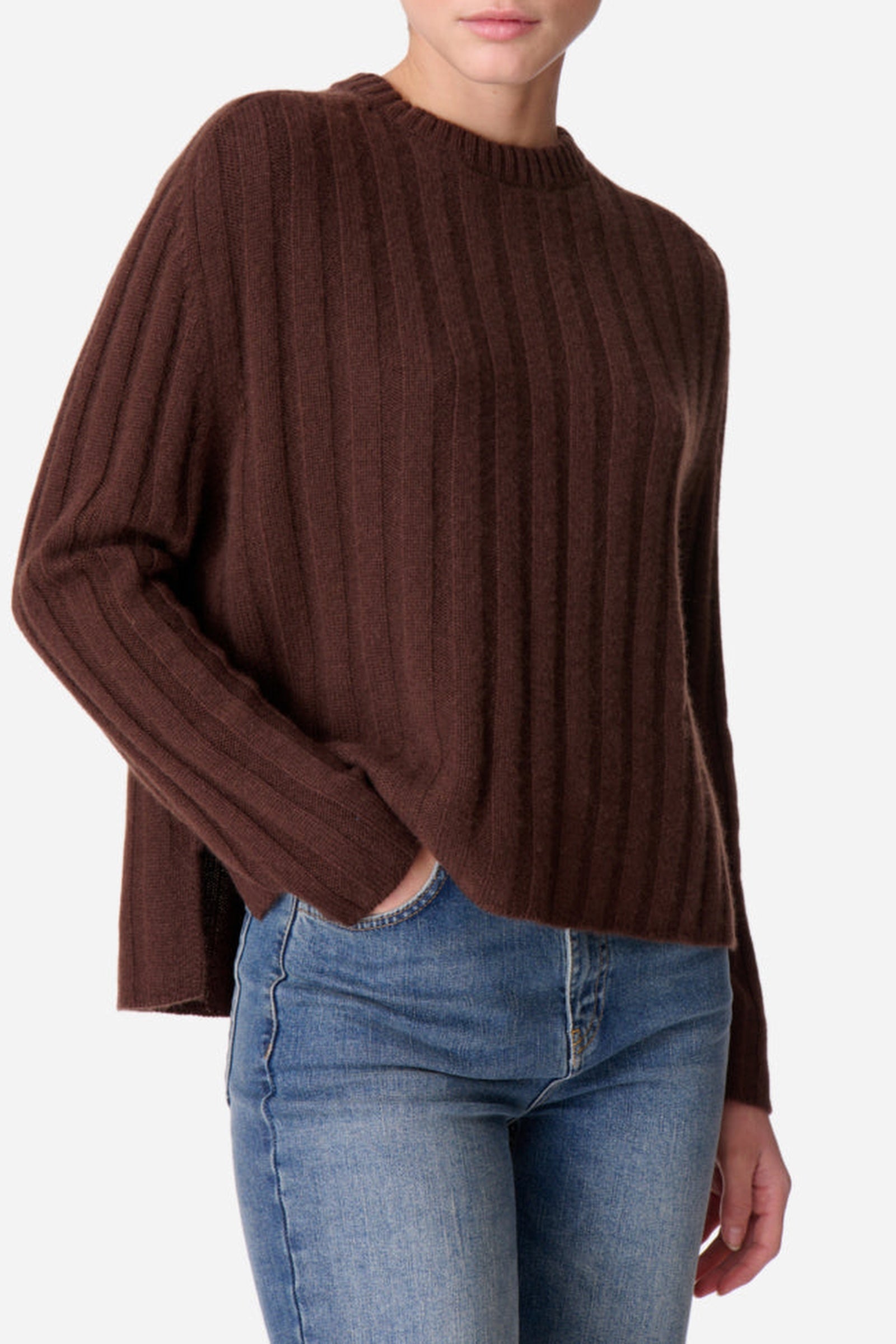 RECO : 180 // Pull Dulcina en cachemire - Brun