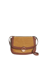 Sac à rabat Romy en cuir - Noisette & Caramel