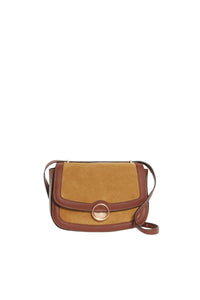 Petit sac à rabat Romy en cuir - Noisette & Caramel