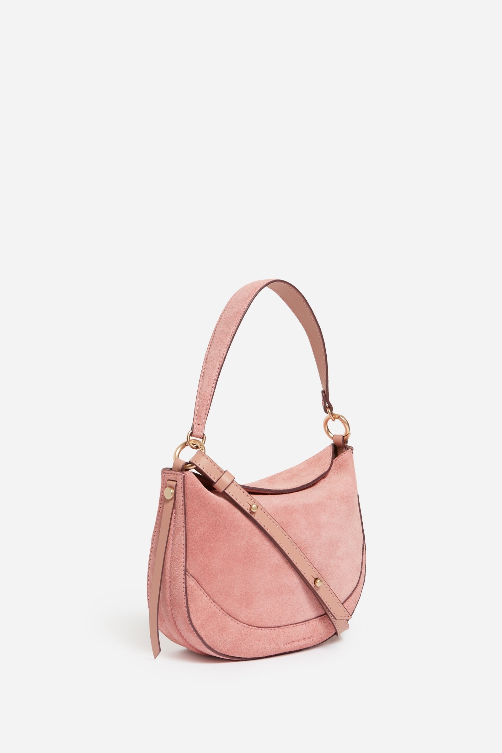 Small Daily suede bag - Old Rose
