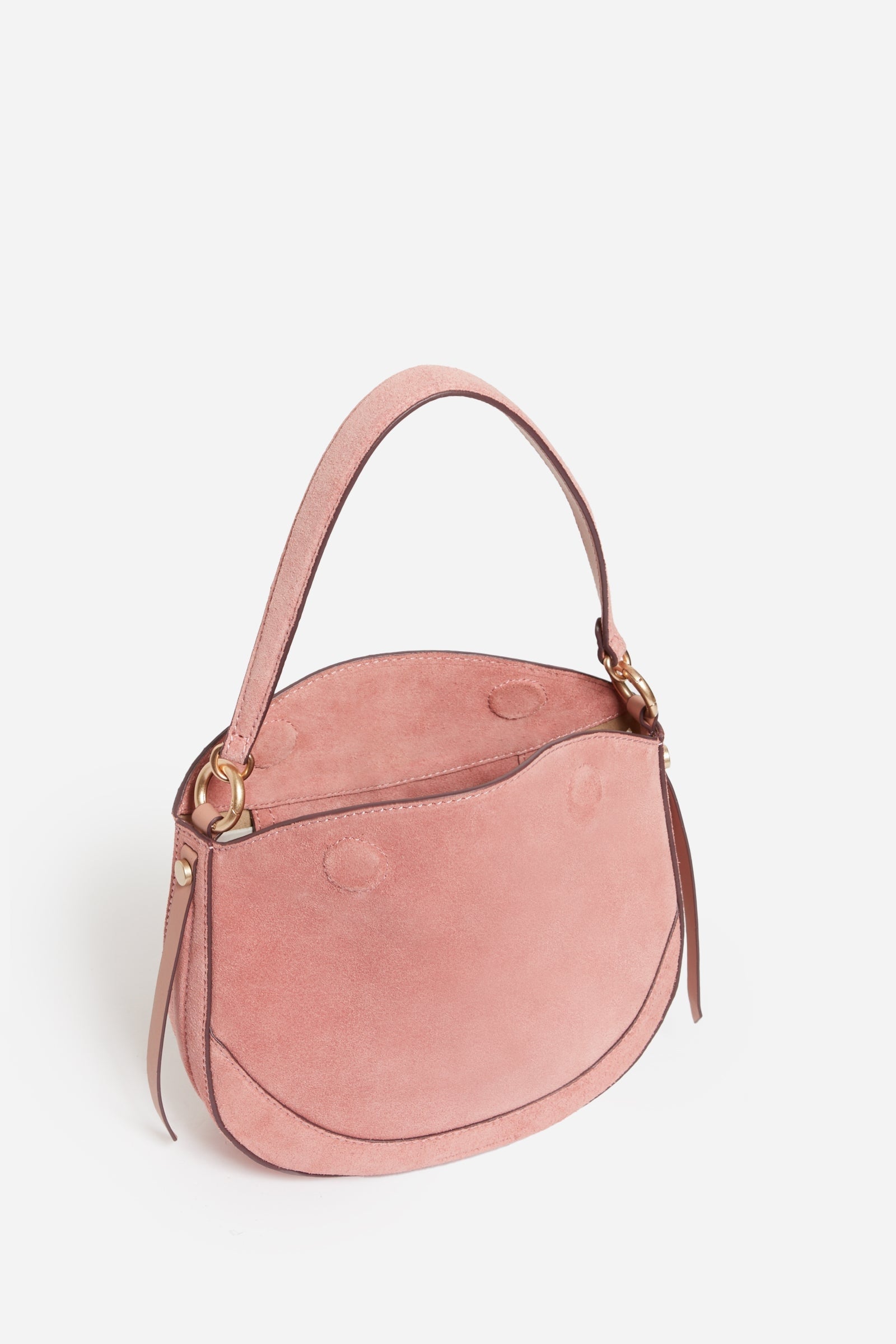 Small Daily suede bag - Old Rose